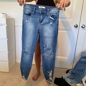 Cello blue ripped jeans